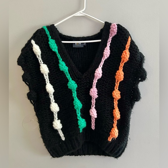 Maeve By Anthropologie Bauble Chunky Knit Sweater Vest | One Size Fits Most - Picture 4 of 10